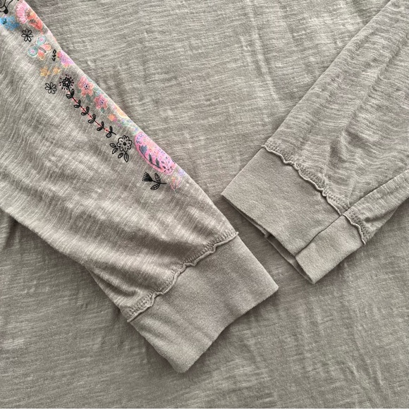 Natural Life Live Happy Oversized Cotton Doodle Long Sleeve Tee Shirt SZ XXL - Picture 5 of 11